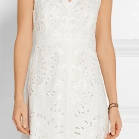 Theory White Linen Dress - NWT Size 4 - Picture 1 of 15